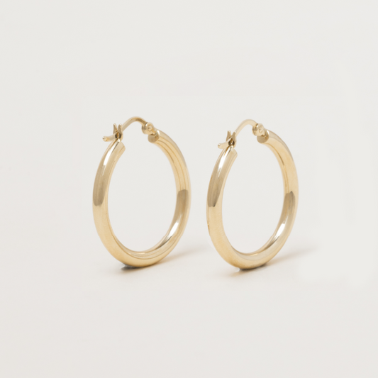 Classic Bold Hoop Earrings - Large (Pair)