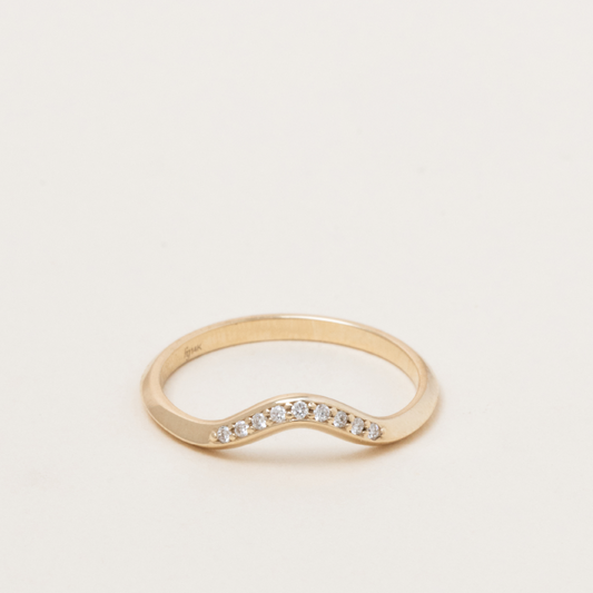 Petite Curve Diamond Ring