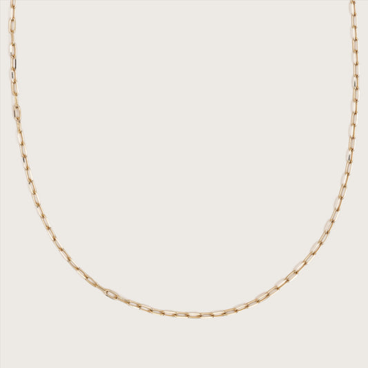 Mini Paperclip Chain Necklace