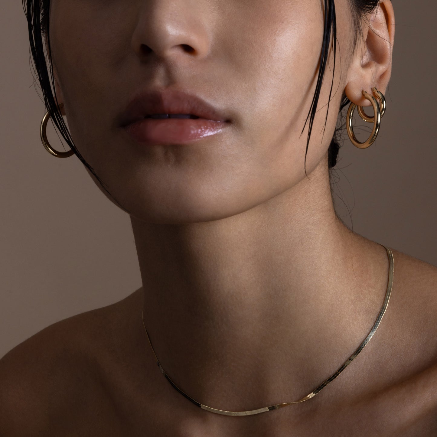 Classic Bold Hoop Earrings - Large (Pair)