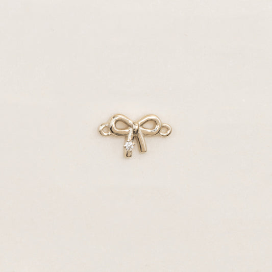 Flash Bracelet - Skinny Bow Diamond Charm