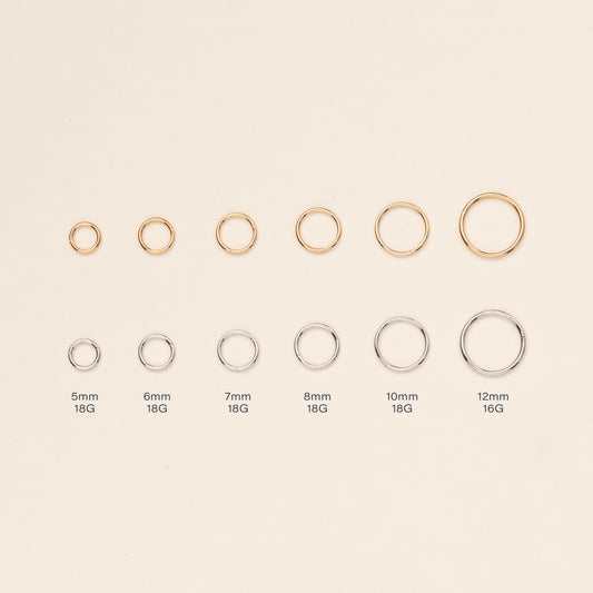 Seamless Clicker Hoop Ring 10mm