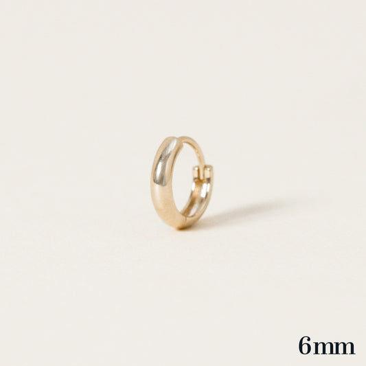 Chunky Huggie Hoop Earring - 6mm