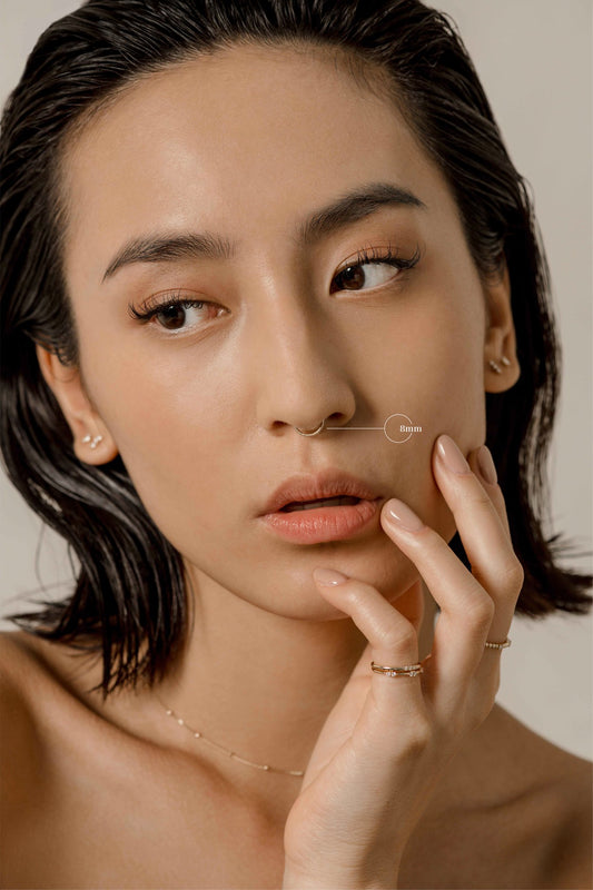 Seamless Clicker Hoop Ring 8mm