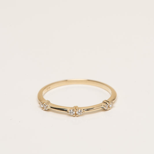 Three Pairs Diamond Ring