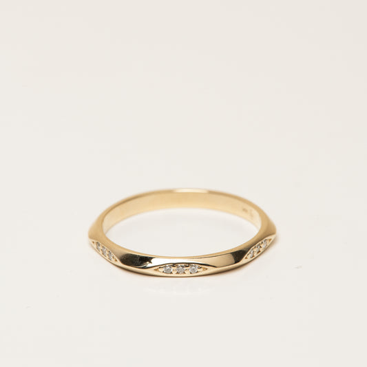 Knife Edge Diamond Ring