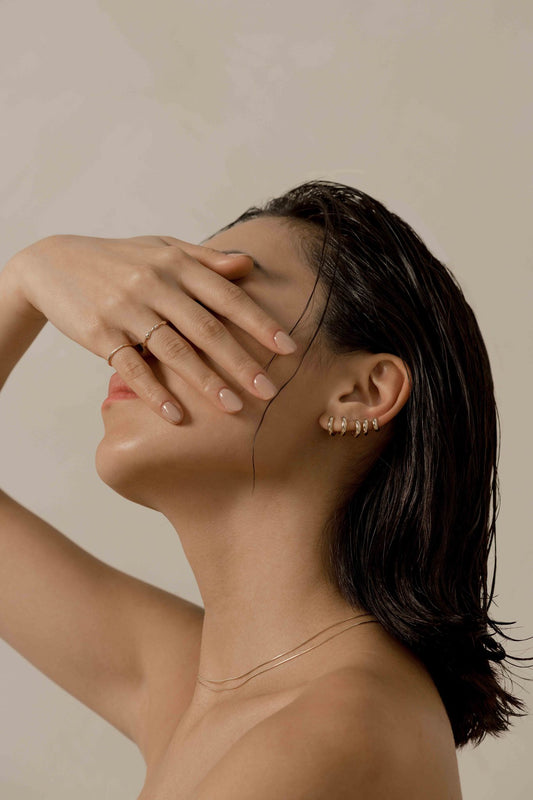 Chunky Huggie Hoop Earring - 6mm