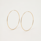 Oversized Thin Hoop Earrings (Pair)