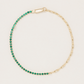 Half Emerald Lightweight Tennis Bracelet
