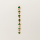 Emerald Bezel Drop Earring
