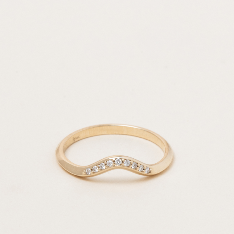 Petite Curve Diamond Ring