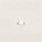 Pre-order Flash Bracelet - Mini Enamel Bunny Charm (White/Gold)