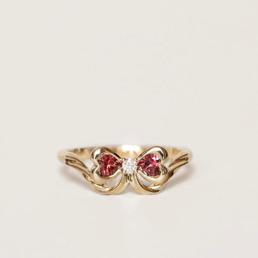 Pre-order: Greatest Gift Heart Bow Ring