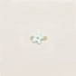 Flash Bracelet - Mini Enamel Flower Charm (Mint/Gold)