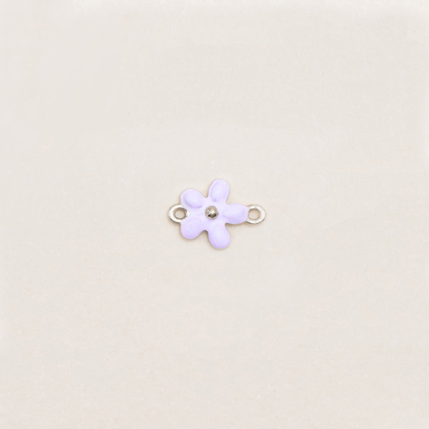 Flash Bracelet - Mini Enamel Flower Charm (Lilac/Gold)