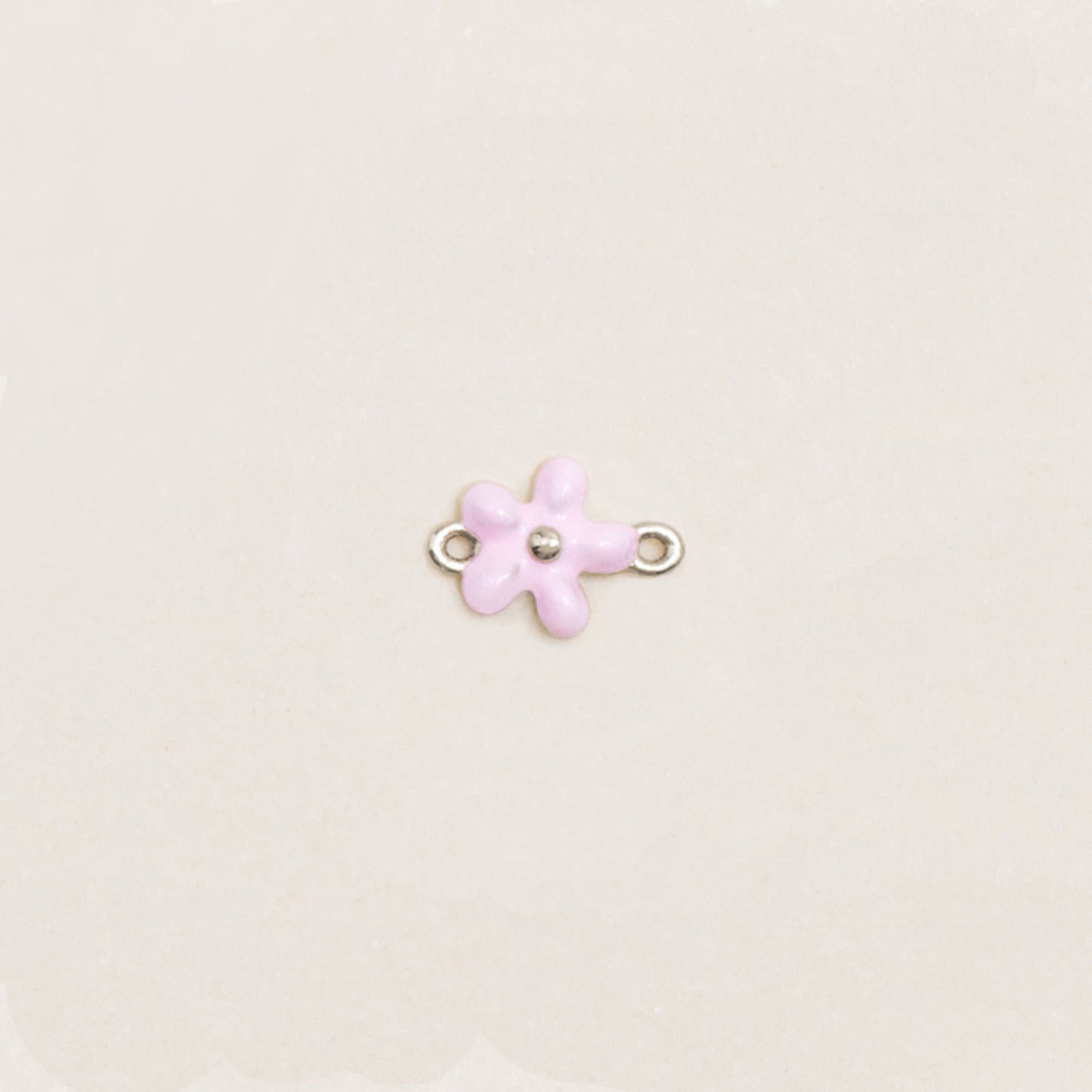 Flash Bracelet - Mini Enamel Flower Charm (Pink/Gold)