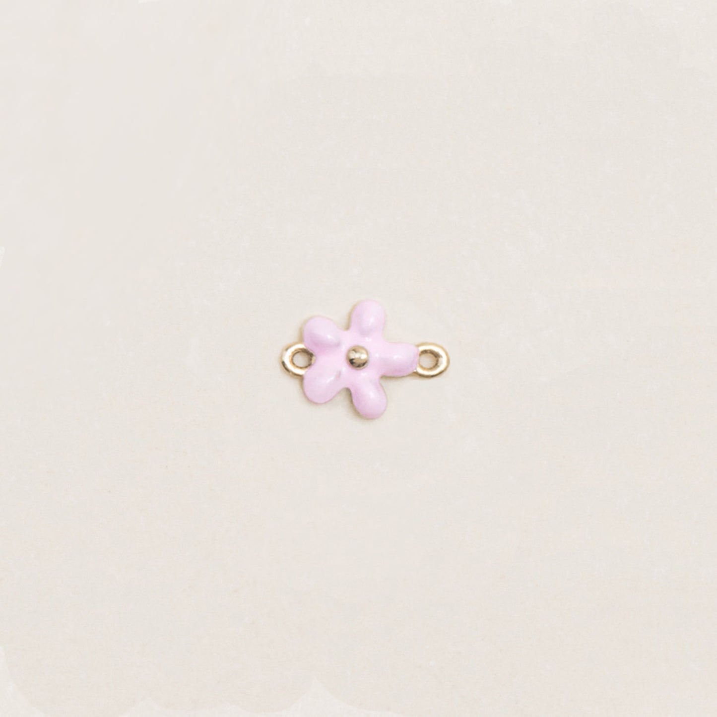 Flash Bracelet - Mini Enamel Flower Charm (Pink/Gold)