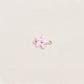 Flash Bracelet - Mini Enamel Flower Charm (Pink/Gold)