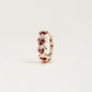 Pre-order: Bezel Hearts Huggie Hoop Earring - 10mm