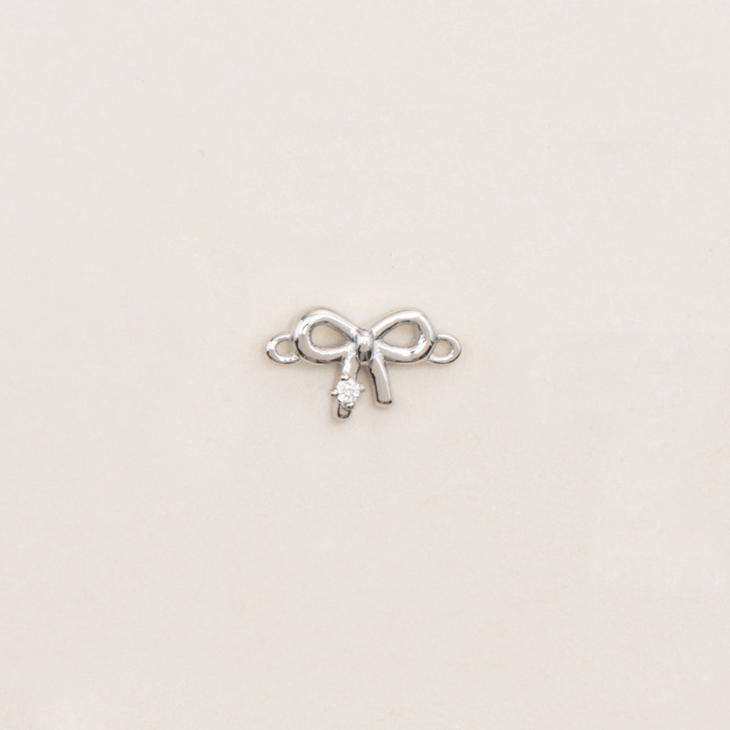 Flash Bracelet - Skinny Bow Diamond Charm