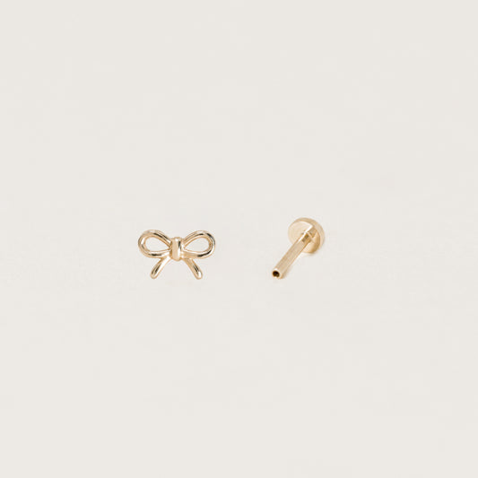 Skinny Bow Labret Ear Stud