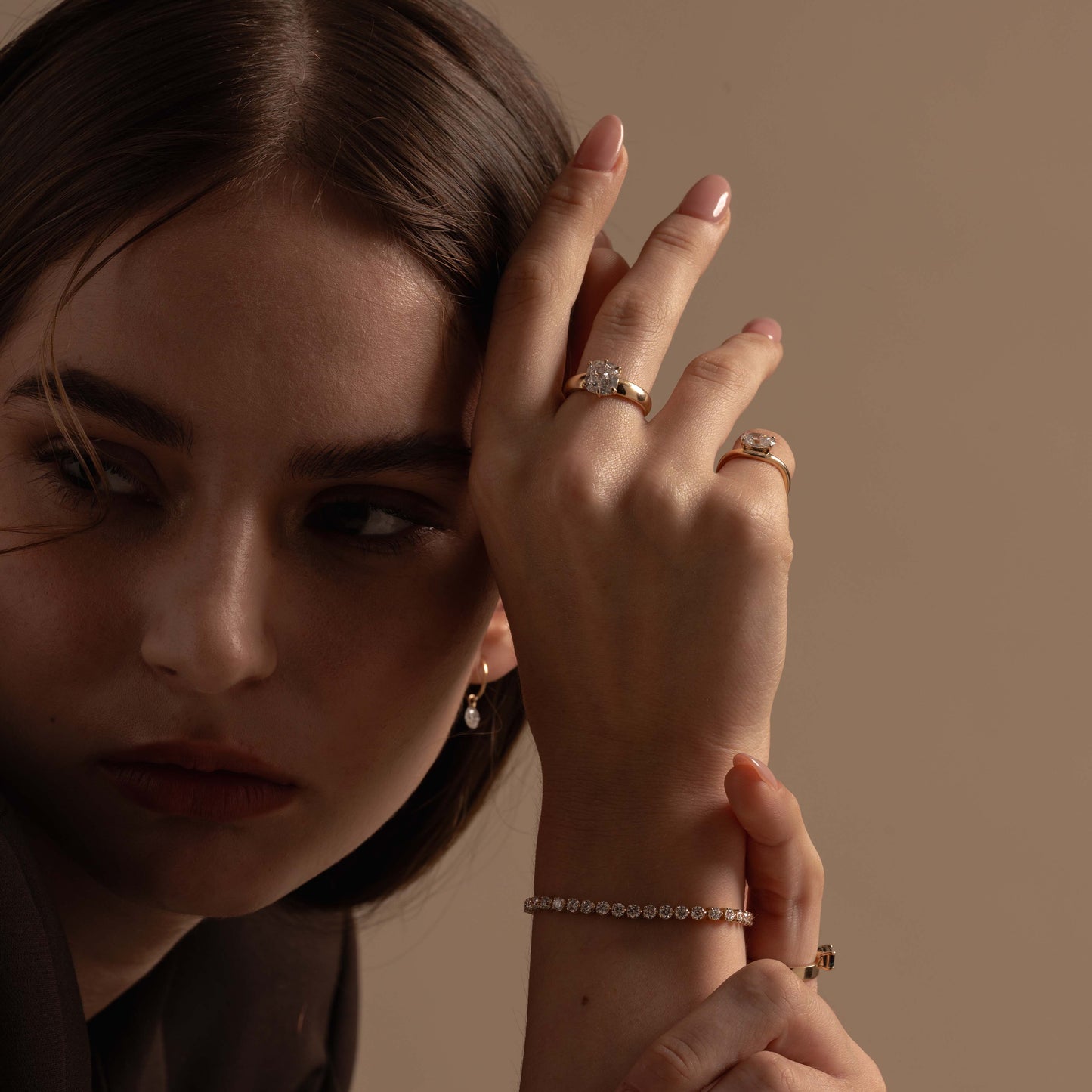 Chubby Cushion Diamond 2.4ct Cigar Band Engagement Ring