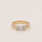 Pre-order: East West 1ct Moval Diamond Cigar Band Ring