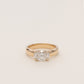 Pre-order: East West 1ct Oval Diamond Cigar Band Pinky Ring