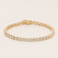 Pre-order: 14k Yellow Gold Three-Prong Diamond Tennis Bracelet