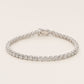 Pre-order: 14k White Gold Three-Prong Diamond Tennis Bracelet