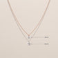 Pre-order: Pierced Solitaire Round Diamond Necklace
