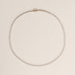 Pre-order: 14k Yellow Gold Three-Prong Diamond Tennis Necklace