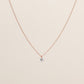 Pre-order: Pierced Solitaire Round Diamond Necklace