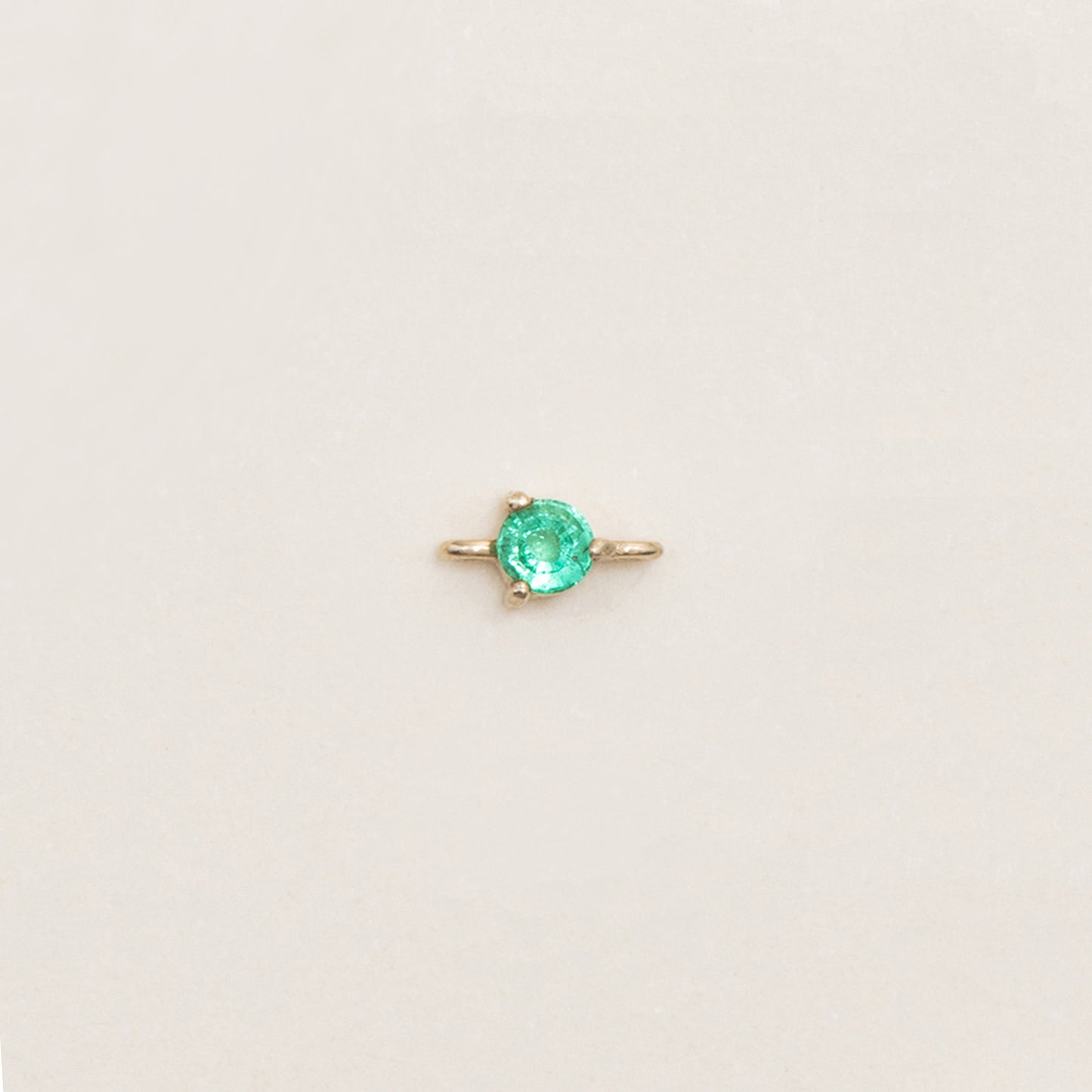 Flash Bracelet - Single Emerald Charm
