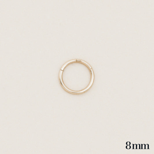 Seamless Clicker Hoop Ring 8mm